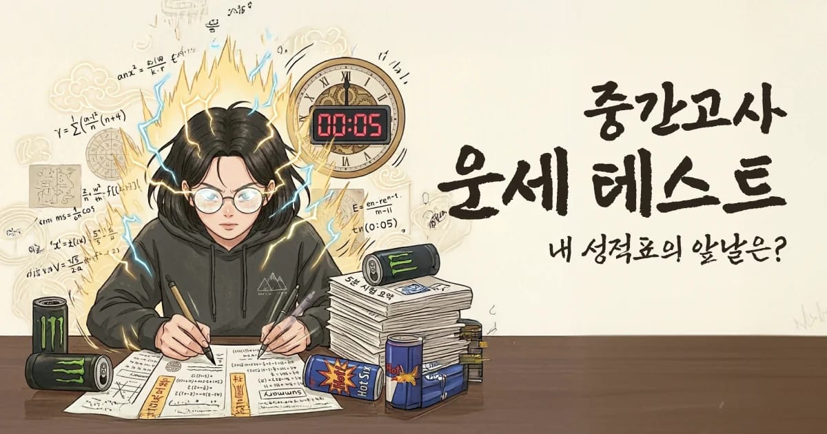 중간고사 운세 테스트